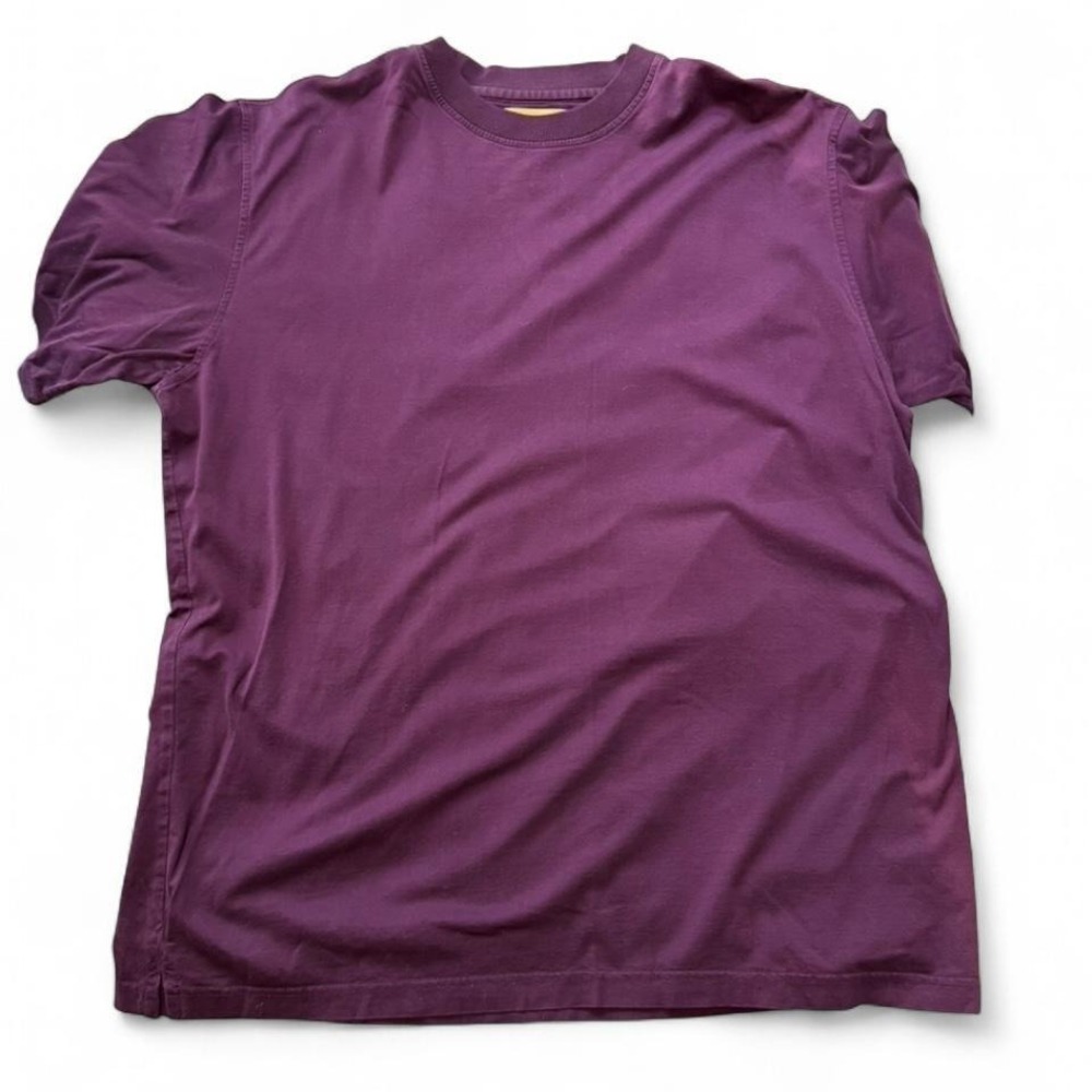 Vintage 90s Tricots St. Raphael Purple Mercerized Cotton Tee, Men's Size L
